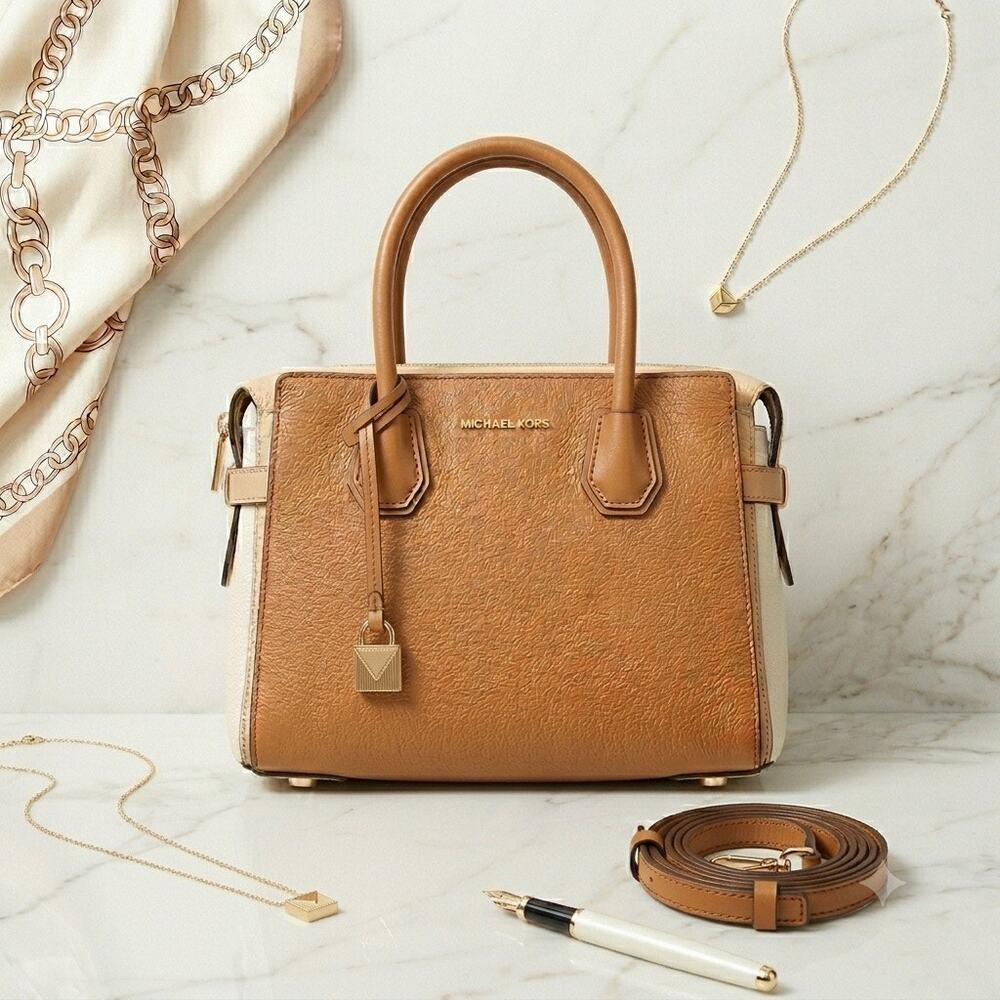 Michael Kors | Mercer Gallery Medium Tri-Color Belted Satchel